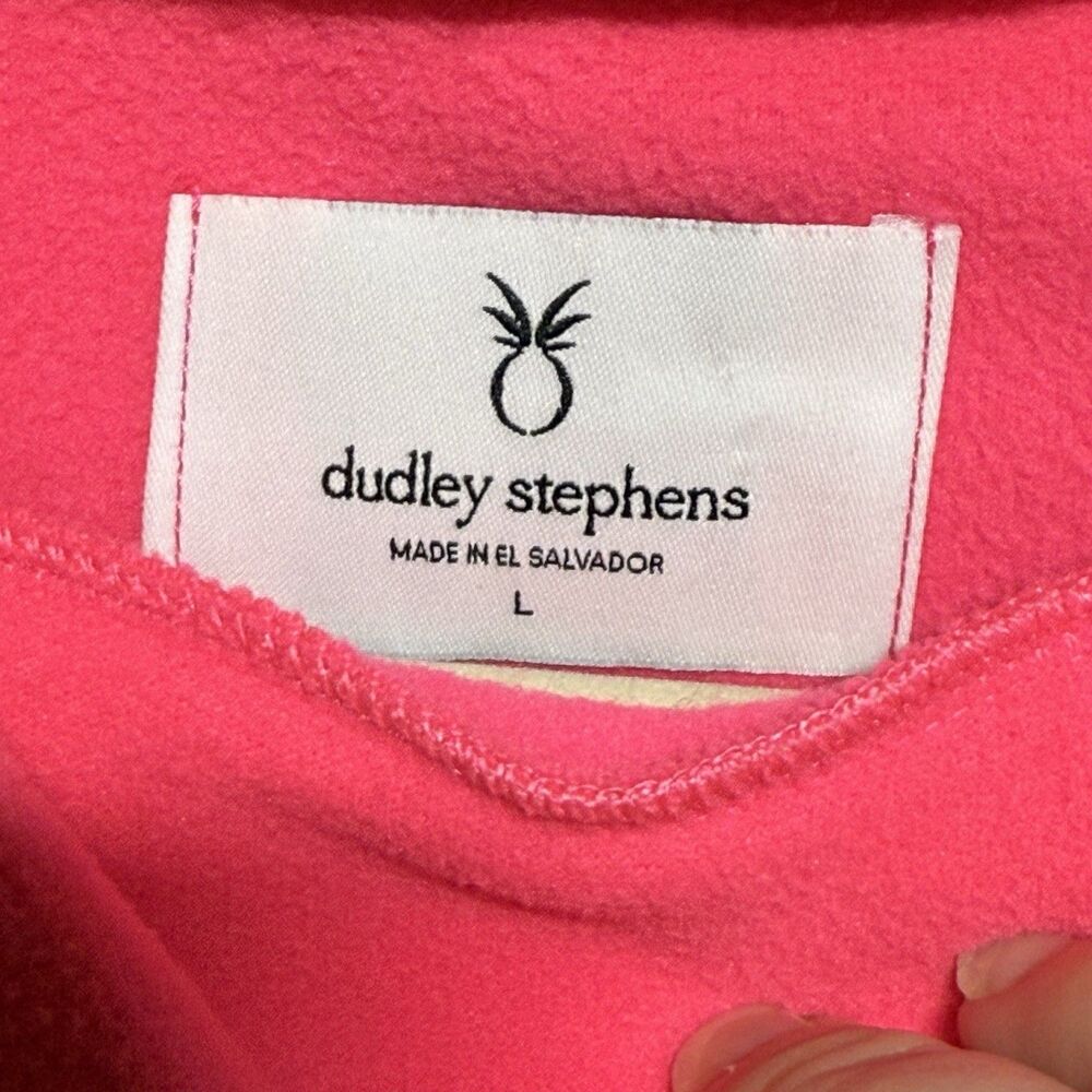 Dudley Stephens Brighton Boatneck Fleece Sweater Hot Pink Pull Over Size L - Picture 7 of 10